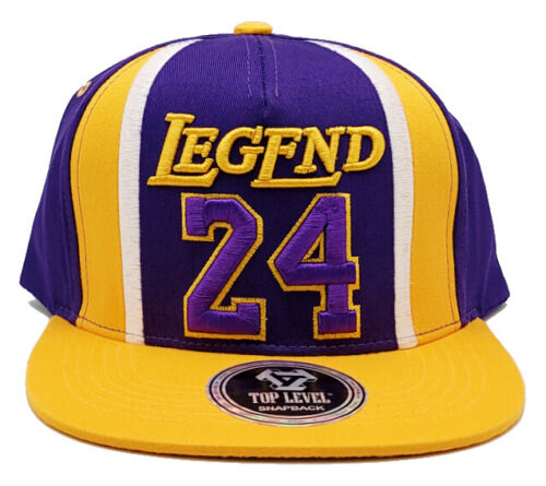 Mitchell & Ness Los Angeles Lakers Snapback Hat - Black/Yellow/Purple/Drip Stripe - La Lakers Cap for Men