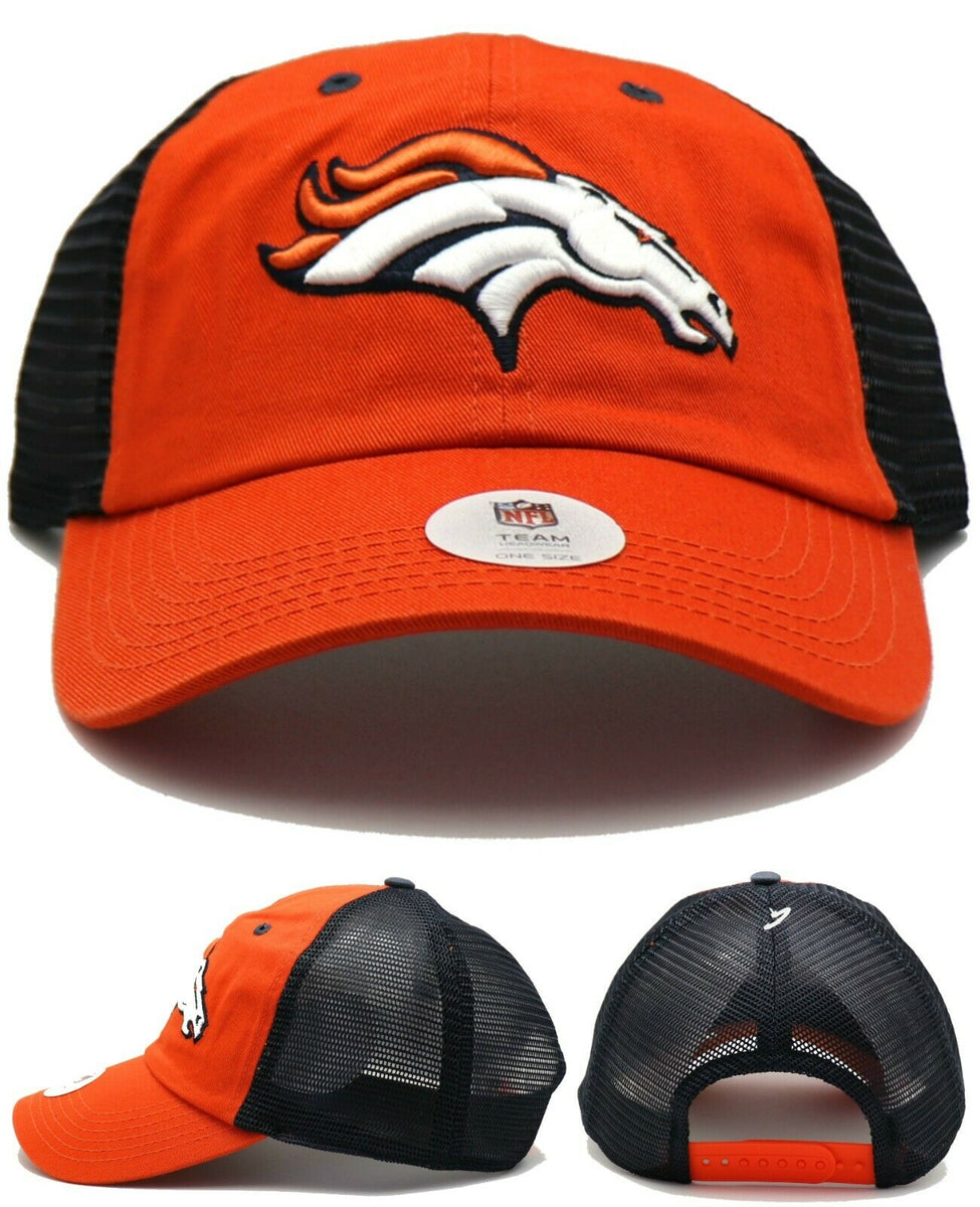 Denver Broncos Style Blue & Orange Winter Beanie