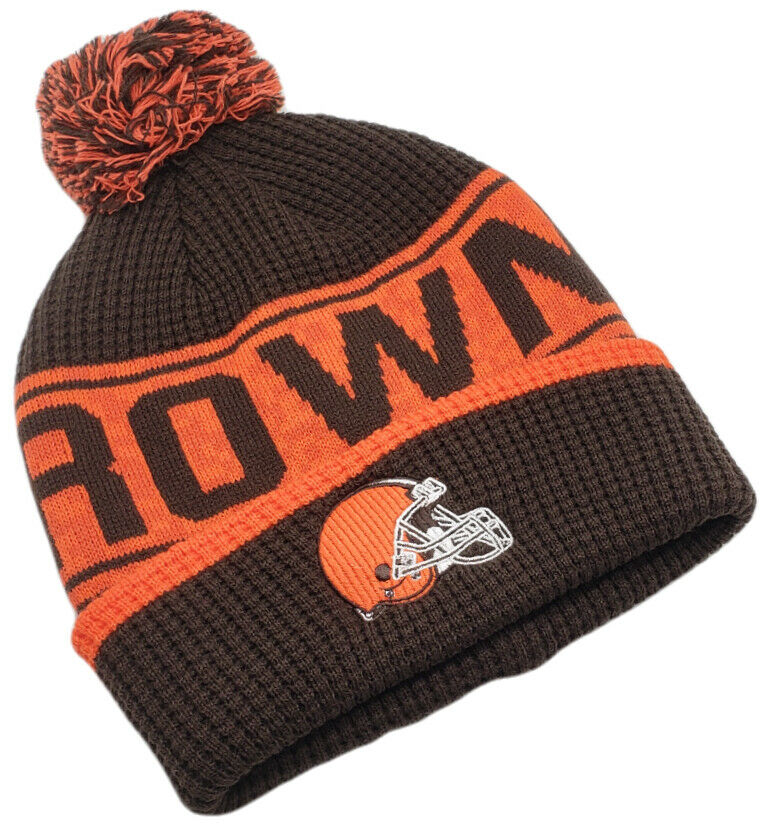 CLEVELAND BROWNS OLD ENGLISH BEANIE (BROWN) – Pro Standard