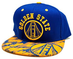 Golden State Top Level Bridge Camo Snapback Hat