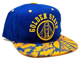 Golden State Top Level Bridge Camo Snapback Hat