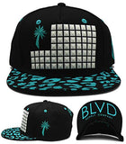 BLVD Supply Palm Flag Leopard Snapback Hat