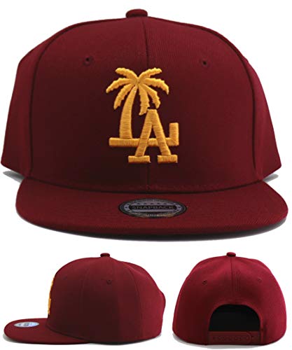 Los Angeles New Leader Palm LA Headlines Dodgers Red White Era Snapback Hat  Cap
