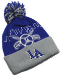 Los Angeles Leader of the Game Baseball Skyline Cuffed Pom Beanie