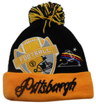 Pittsburgh Premium Colossal Cuffed Pom Beanie